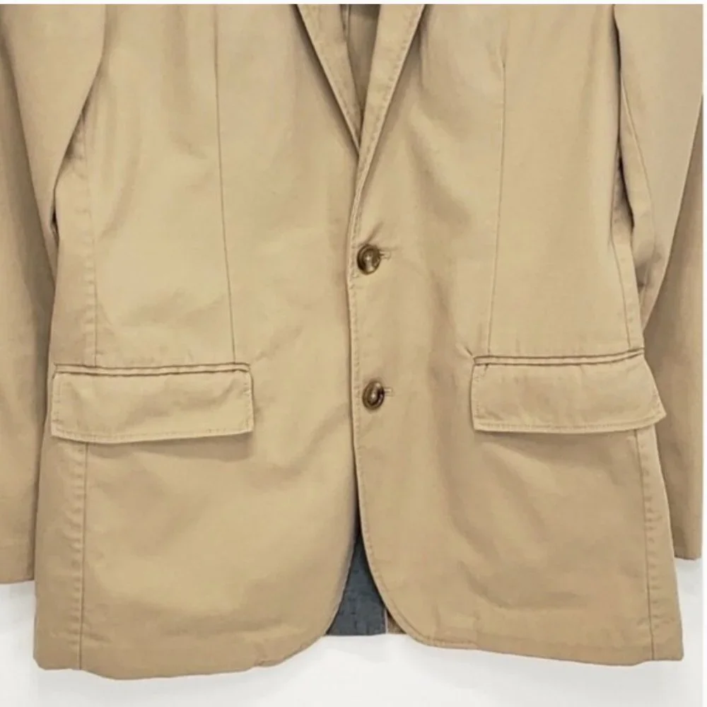J.Crew Unconstructed Ludlow Sport Coat Tan Cotton Blazer.